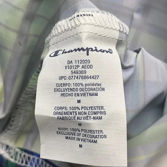 Champion Men’s Packable Jacket Plaid New - Picture 6 of 13